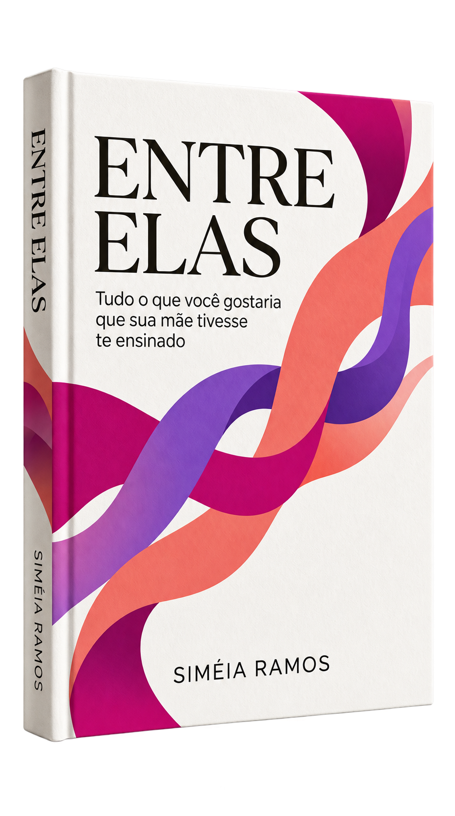 Livro Entre Elas em perspectiva 3D